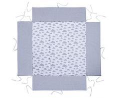 Lulando Tapis de Parc pour Enfants Stable/Sûr Protège contre Chocs Côtés Hauts Doux/Chaud Résistant à Déformation Remplissage Antiallergique Certification Oeko-Tex Fabriqué UE