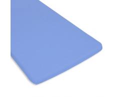 Bolin Bolon Drap housse pour berceau 100 % coton respirant - Bleu marine - 77x50 cm