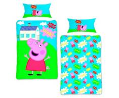 Peppa Pig NI-PEP011BL Parure de lit unisexe