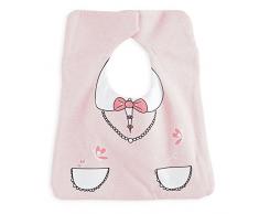 Kinousses Bavoir Fille Mistinguett en Coton Rose