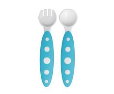 Boon Couverts pour enfant ModWare Feeding Blanc/bleu