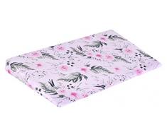 Medi Partners Parure de lit pour bébé/enfant 100% coton Motif fleurs roses 60 x 38 cm