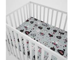 Drap housse pour lit bébé 60 x 120 cm