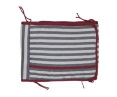 Les Petites Choses Tour de Lit Léo en Laine Mérinos - Rayé - Rouge