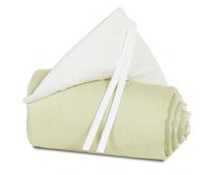 Babybay Tour de lit à sommier tapissier Organic Cotton pour Maxi et, marron clair étoiles Blanc