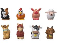 Fisher-Price Little People 8 Figurines des Animaux de la Ferme, Jouet Enfant 12 Mois et Plus, GFL21