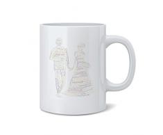 Feel Good Art Mug en céramique Motif typographie moderne (Tons neutres)