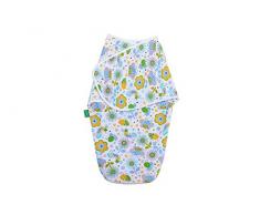 LULANDO Gigoteuse demmaillotage Nid dange Naissance Couverture Bébé Sac de Couchage pour Bébé en 100% Cotton, Couleur: Abeilles vertes