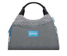 Badabulle Sac à Langer Multipocket Gris Nombreux Rangements Complet avec Bandoulière
