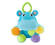 Fisher-Price Mon Hippo 2-en-1, peluche pour bébé, jouet qui se transforme en balle, dès la naissance, GFC35