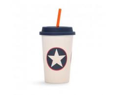 Penny Scallan BATBIC Gobelet en bambou avec paille Big City