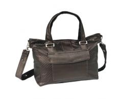 Bolin Bolon Sac en Cuir Synthétique + Matelas à Langer de Voyage - Marron 18