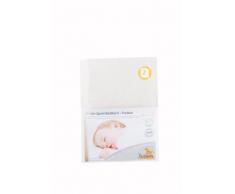 Pinolino Drap-Housse pour Lit de Bébé Tissu Eponge - Pack de 2 - Blanc