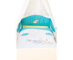 Kuli-Muli 10241 AirFlow Tour de lit en jersey Dream Flight Bleu