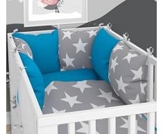 Six coussins pour lit bébé 70 x 140 cm