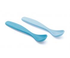 Suavinex Pack de 2 Cuillères Bleu 4+ Mois