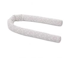 babybay Boudin de Lit en Piqué Convient pour Tous Modèles Gris Perle avec Étoiles Blanc 1 Unité