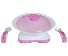 dBb Remond Assiette + Couvert - Nature - Antibactériens - Rose