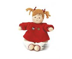 Sterntaler Poupée Magdalena, Hochet Intégré, Pour Bébé dès la naissance, 23 cm, Rouge/Beige