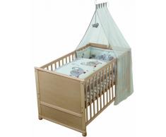 Roba - 0393-3 S145 - Lit Bébé - Lukas avec textiles motif Jumbotwins