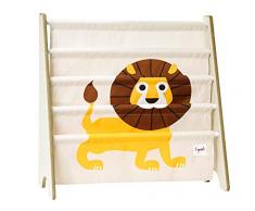 Lot de 3 étagères à livres Motif lion