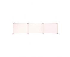 Nattou PURE Tour de Lit Réversible 100 % Coton, Pour lits dune largeur de 60-70 cm, 180 × 40 × 3 cm, Rose, 998000