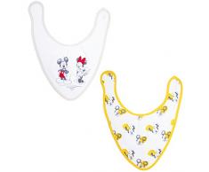 Babycalin - Lot de 2 Bavoirs Naissance Bandana Mickey - 28 x 32 cm