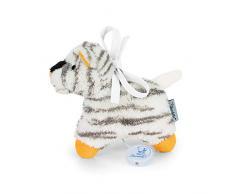 Sterntaler Peluche Musicale pour Petites Filles Zoo Cà¢lin, Doudou Tigre Tapsi, Boà®te à musique intégrée, Taille : S, Blanc