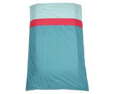 mundo melocotón CPH Housse de Couette pour Lit Bébé Aqua/Rouge