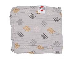 Lodger DM6.7.002 052 120 Dreamer Xandu Knot Couverture pour bébé Gris 120 x 120 cm