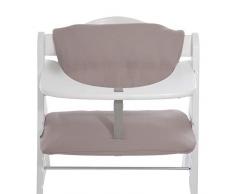 Hauck Highchair Pad Deluxe, Coussin Chaise Haute pour Hauck Alpha+ et Beta+, Fixation et Nettoyage Facile, Coussin pour Assise et Dossier, Stretch Beige