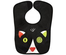 LES DEGLINGOS Bavoir Bi-matière Charlos Le Chat