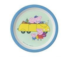 Peppa Pig Petit Jour Paris - PI705BK - Assiette bébé bleue - Des proportions idéales!