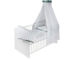 Schardt Lit dEnfant Complet Classic Line Blanc Big Stars Mint