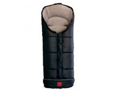 Kaiser - Chancelière polaire Iglu Thermo Fleece - noir et gris clair (105 cm) - Noir intérieur gris clair