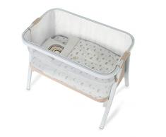 Jané Noon – Couffin à 2 hauteurs, de 0 à 9 kg, châssis léger en aluminium, avec roulettes, avec couette, drap et coussin, 100% coton, unisexe