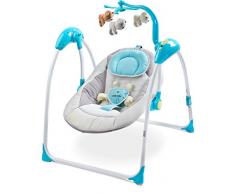 TERO-8086 Balancelle électrique pour bébé Bleu