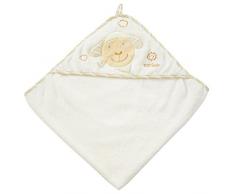 Fehn Le drap de bain à capuche Mouton, blanc