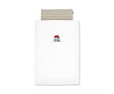 Sterntaler Literie pour Bébé, Oreiller et Couverture, Wieslinge, Âge : Dès la Naissance, Dimensions : 80 x 80 cm, Blanc