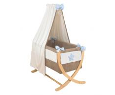 Câlin Câline Berceau Bois Tom Chocolat et Bleu