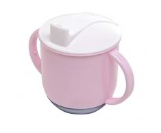 Rotho Babydesign Tasse à Bascule, Dès 6 mois, Modern Feeding, 10, 5x12cm, Rose nacré/Blanc/Argent nacré, 30024026301