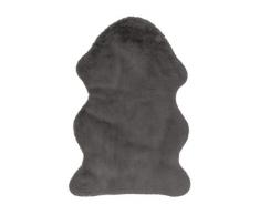 Lalee Tapis Shaggy en Peau de Mouton synthétique Cosy 500 Grey 85x130cm 100% Polyester 085 x 130, Gris, 85 x 130
