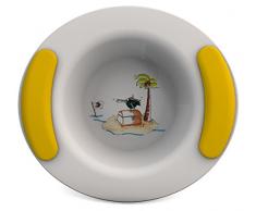 Ornamin Bol pour Enfants 200 ml Île au Trésor/Jaune (Modèle 303) / bol bébé, vaisselle enfants, bol enfants