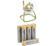Fisher-Price - Jumperoo Compact Trotteur + piles AA AmazonBasics