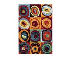 Lalee Tapis Espo 307 Rainbow 100% PP-Heatset Frisée 160 x 230 cm, 100% polypropylène, Multicolore