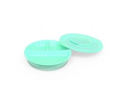 Twistshake 78171-00 Assiette à Compartiments avec Couvercle Ts Vert