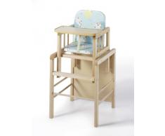 Schardt Till 01 095 03 03 Combo Chaise haute en bois de hêtre huilé Feuille Motif Turquoise