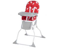 Safety 1st Chaise Haute Keeny Compacte/Pliable Nettoyage Facile Red Campus 2766827000
