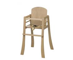Geuther, Chaise haute Mucki, Bois de hêtre massif, Naturel, de 6 à 36 mois