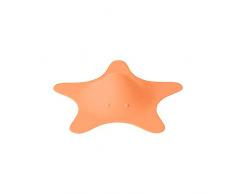 TOMY BOON STAR - Bouchon de Baignoire en Forme dÉtoile B11159, Accessoire de Bain pour Bébé, Bouchon de Douche en Silicone, Bode Baignoire Orange.